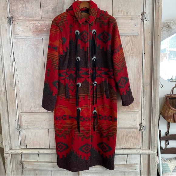 Woolrich Jackets & Blazers - Vintage Woolrich Southwestern Wool Blanket Coat